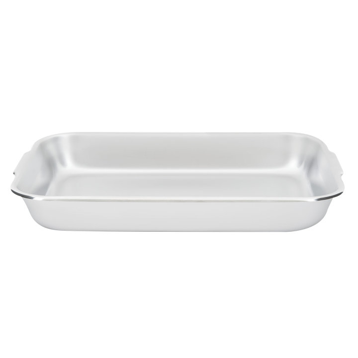 6 ½-quart stainless steel bake and roast pan in natural finish