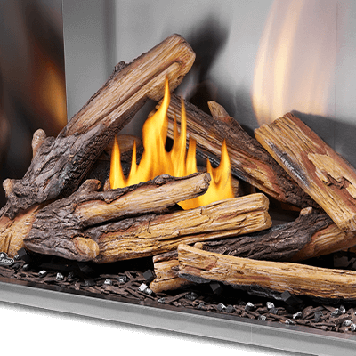 High-Definition Split Oak Log Set