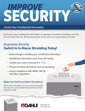 Improve Security <br> Resource Flyer