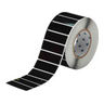 Polyester Rectangular Label, Gloss, Acrylic-Foam Backed, Black, 1 H x 3 W in.