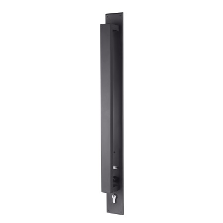 Trilock Omni Back to Back Double Cylinder Pull Handle Entrance Set in Matte Black