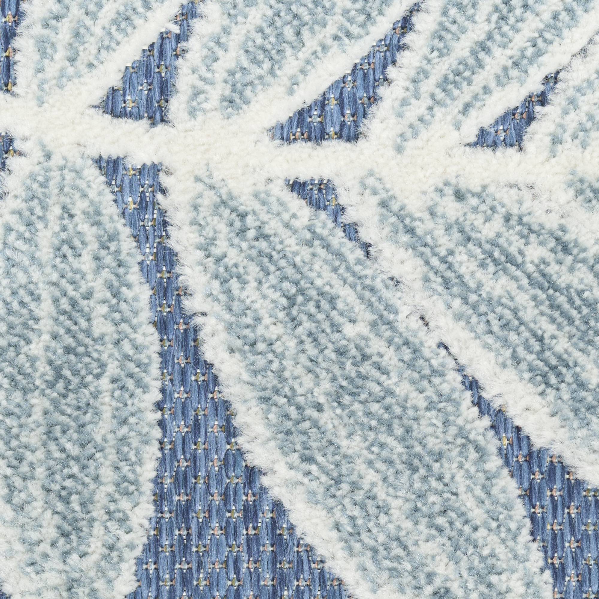 Nourison Aloha 2'8" x 4' Blue Modern Rug