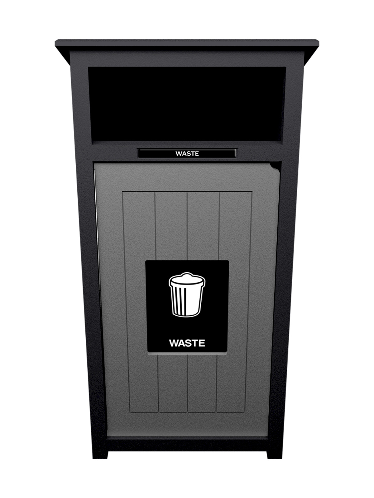 AURA – Single – Unit – Waste – Full – Black-Grey