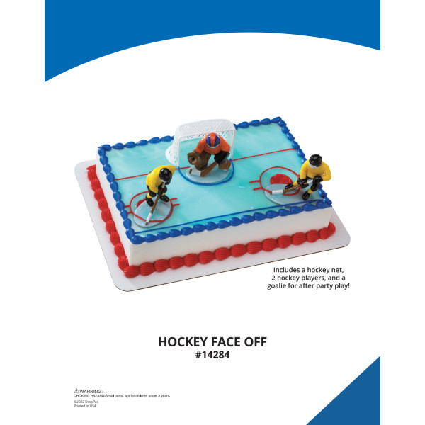 Hockey Face Off The Magic of Cakes® Icing Only Page