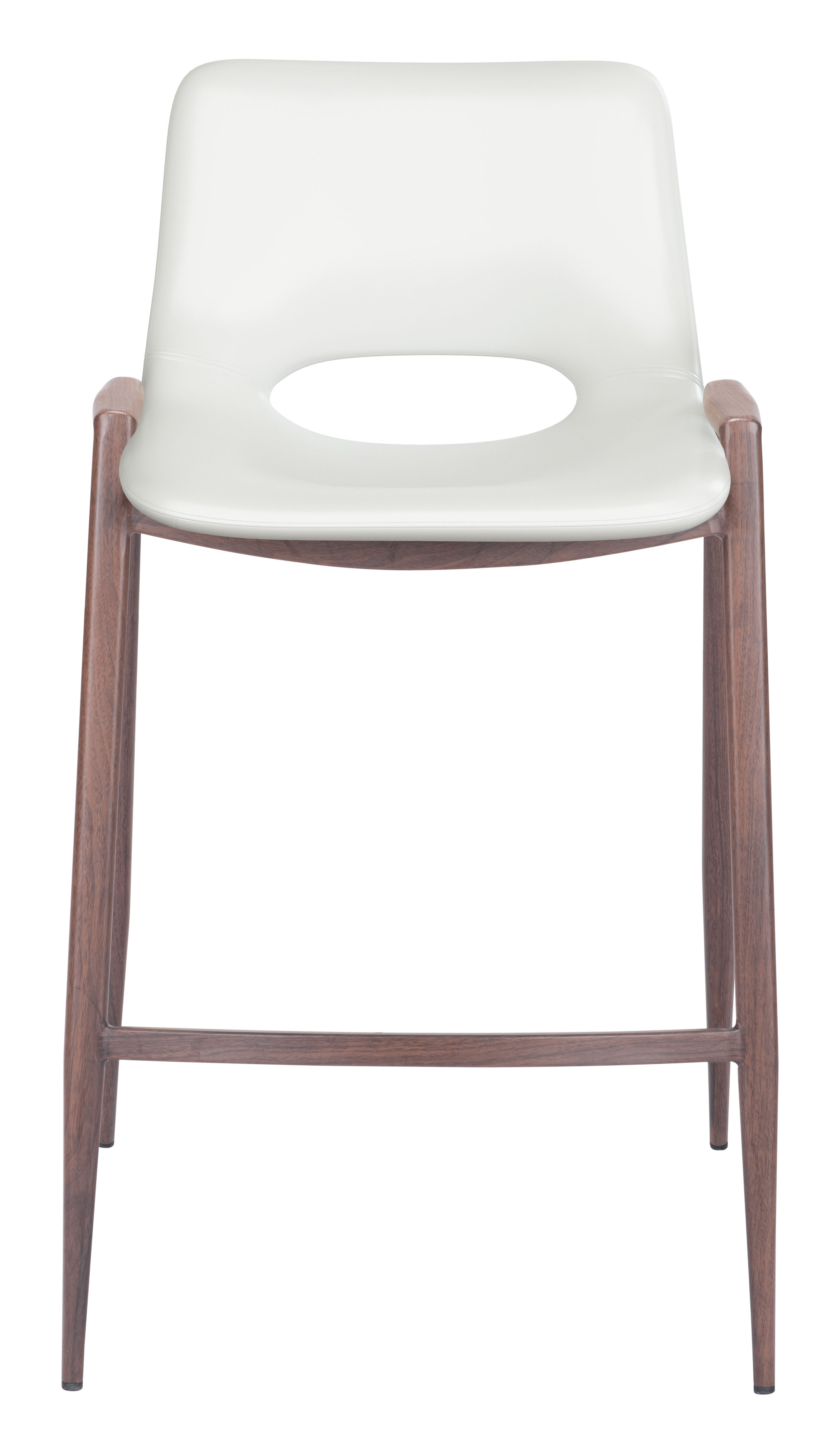 Desi Counter Stool (Set of 2) White & Walnut product image
