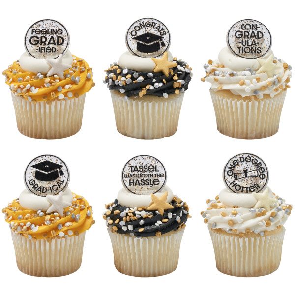 Confetti Grad Cupcake Rings