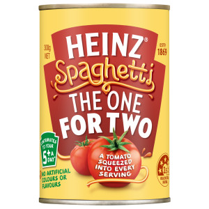 heinz® spaghetti the one for two 300g image