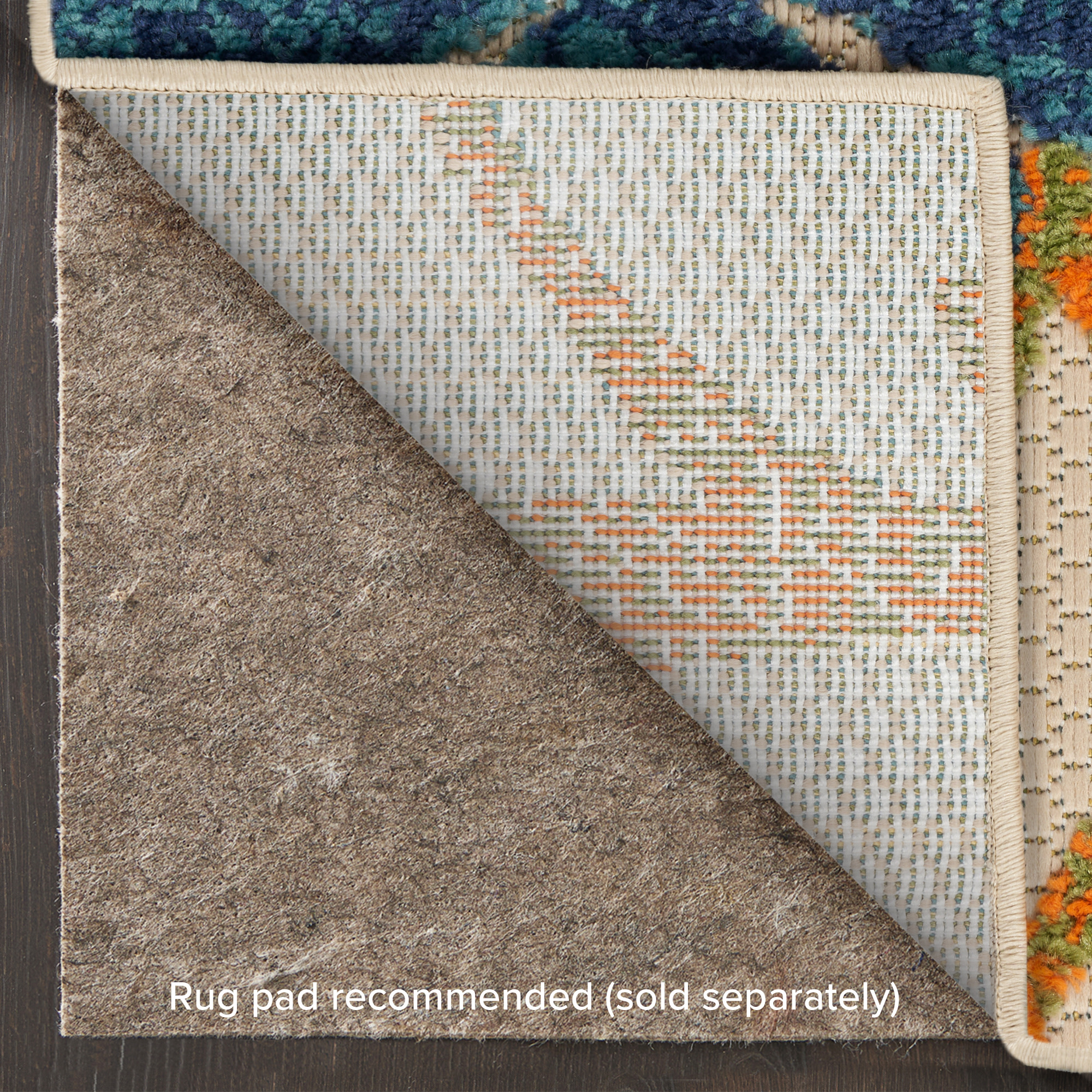 Nourison Aloha 6' x 9' Blue Green Tropical Rug