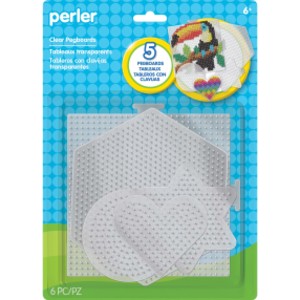 Small & Large Basic Shapes Clear Pegboards, Pack of 5