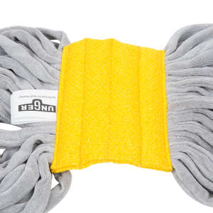 Unger, SmartColor, Microfiber Looped-End Wet Mop Head with 6" Headband, 20 oz, Yellow
