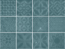 Vivid Steel Blue 4×4 Decorative Tile Glossy