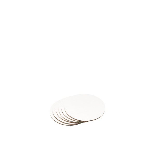 5" Round Waxed Corrugated Cake Board