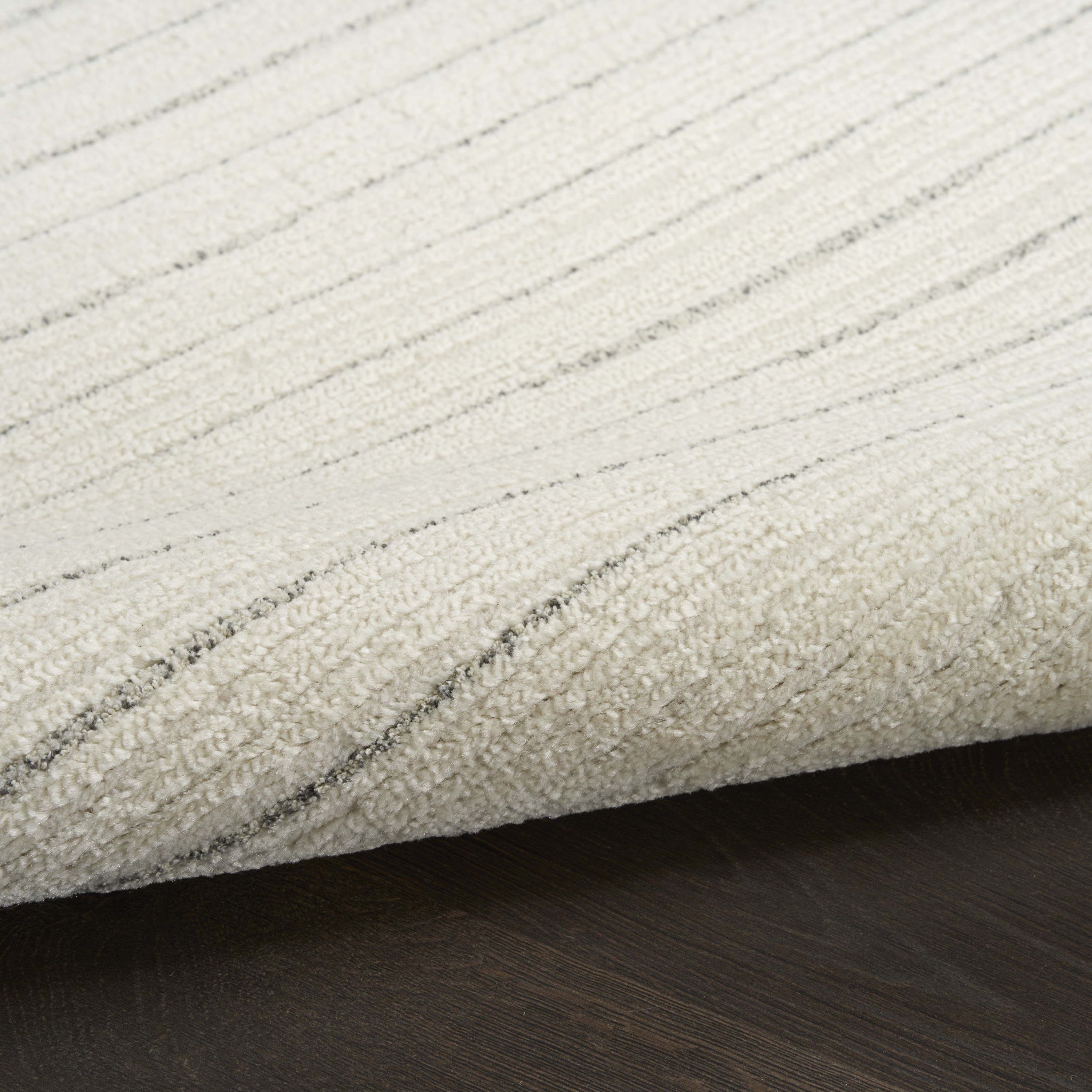 Nourison Ivory Hues 5'3" x 7'3" Ivory Grey Modern Indoor Rug