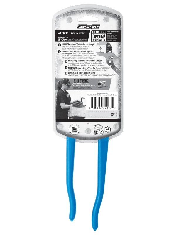 430® 10-inch Straight Jaw Tongue & Groove Pliers