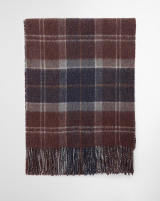 Sciarpa reversibile in lana d'agnello Dramside Midnight Oak Tartan