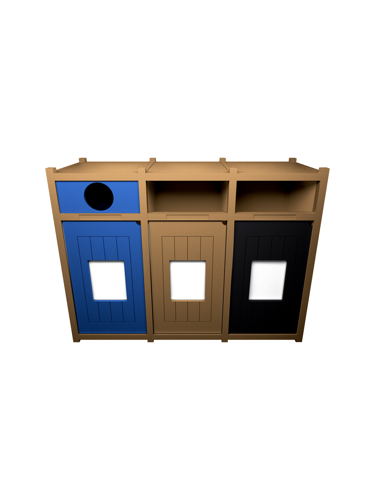 VISION – Triple – Unit – Circle-Full-Full – Cedar-Blue-Cedar-Black