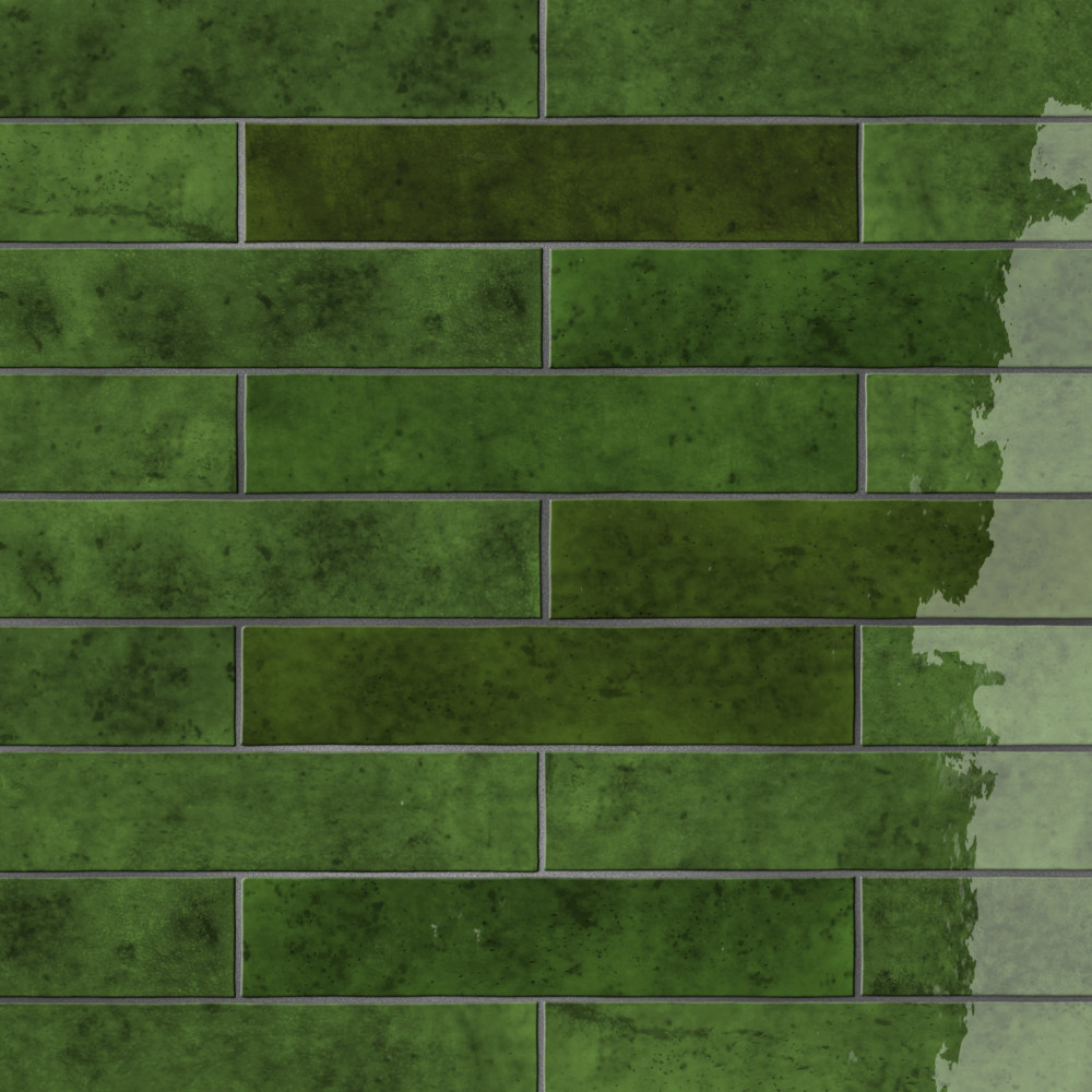 Menorca Tourmaline 2-1/2 in. x 12-7/8 in. Ceramic Wall Tile