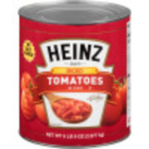 HEINZ No Salt Added Diced Tomatoes in Juice, 102 oz. Can (Pack of 6) image