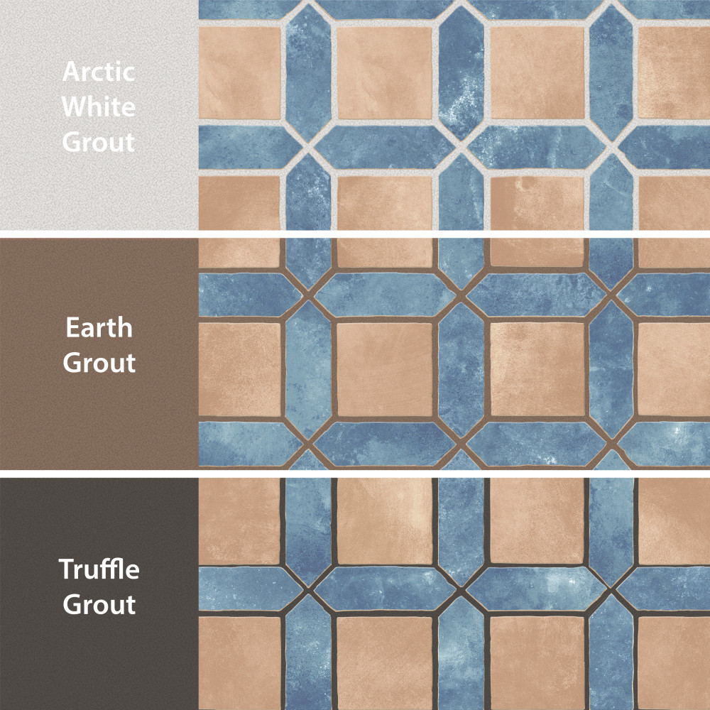 Sample – Picket Arendel Blue with Terra Square Porcelain Floor and Wall Tile