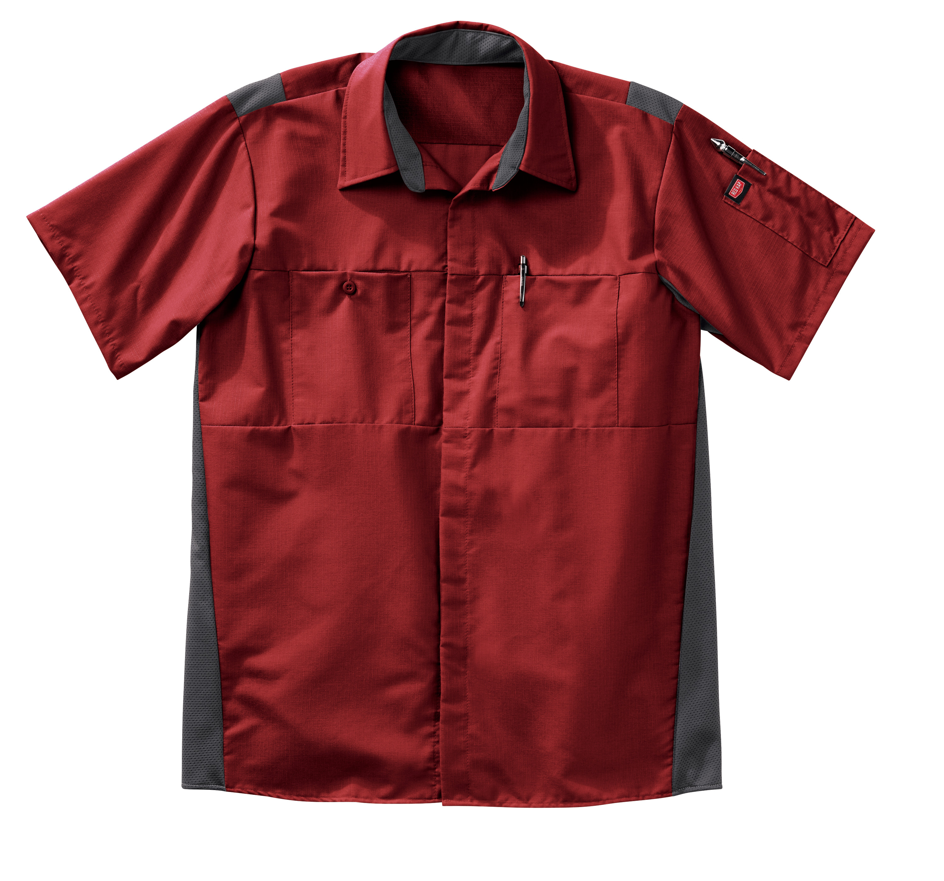 Camisa Red Kap para hombre manga corta Performance Plus Shop con tecnología Oilblok - Imagen 36 de 41