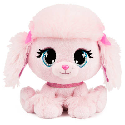 P.Lushes Designer Fashion Pets Pinkie Monroe Poodle Premium Dog Stuffed Animal Soft Plush, Pink, 6”
