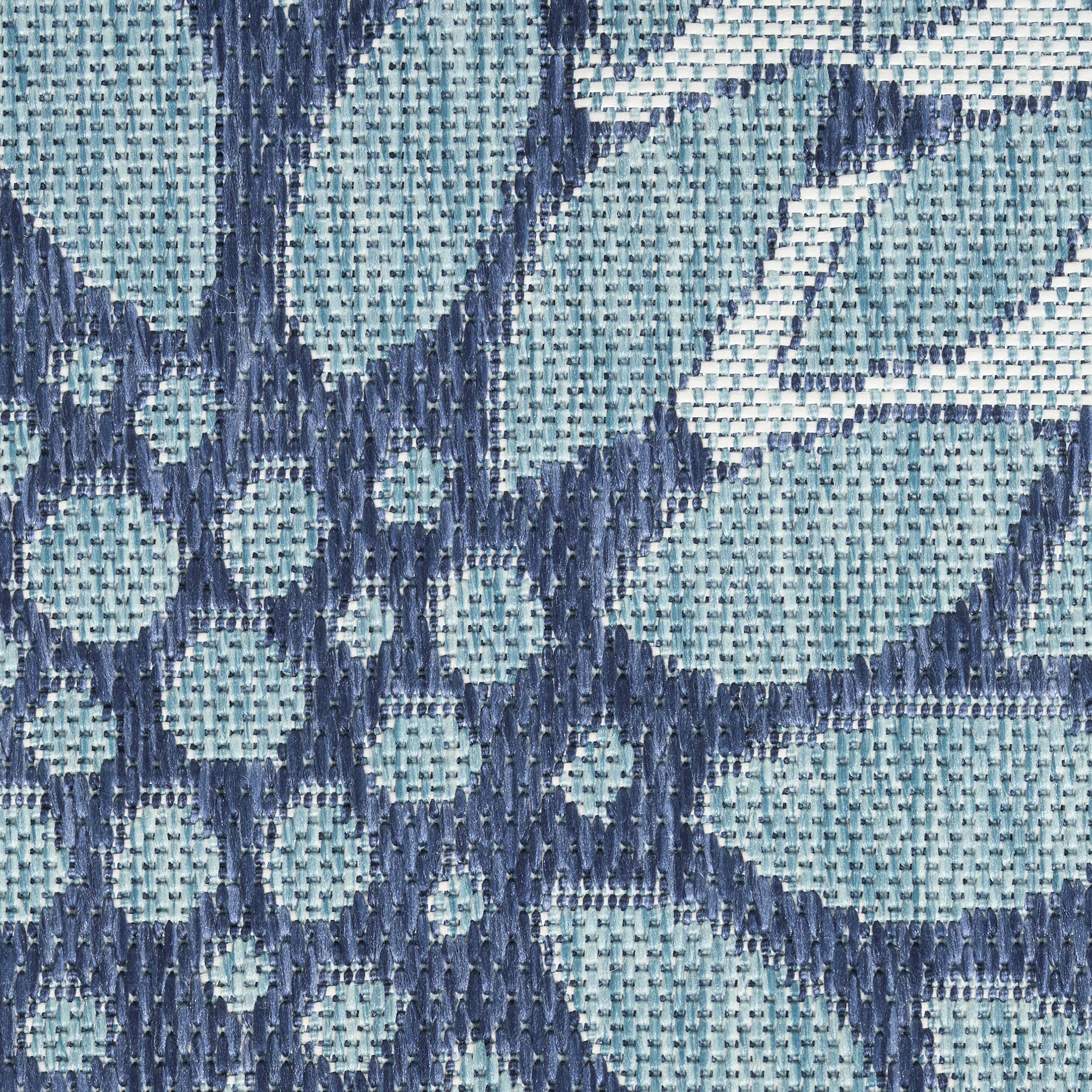 Nourison Garden Oasis 2' x 6' Navy Tropical Rug