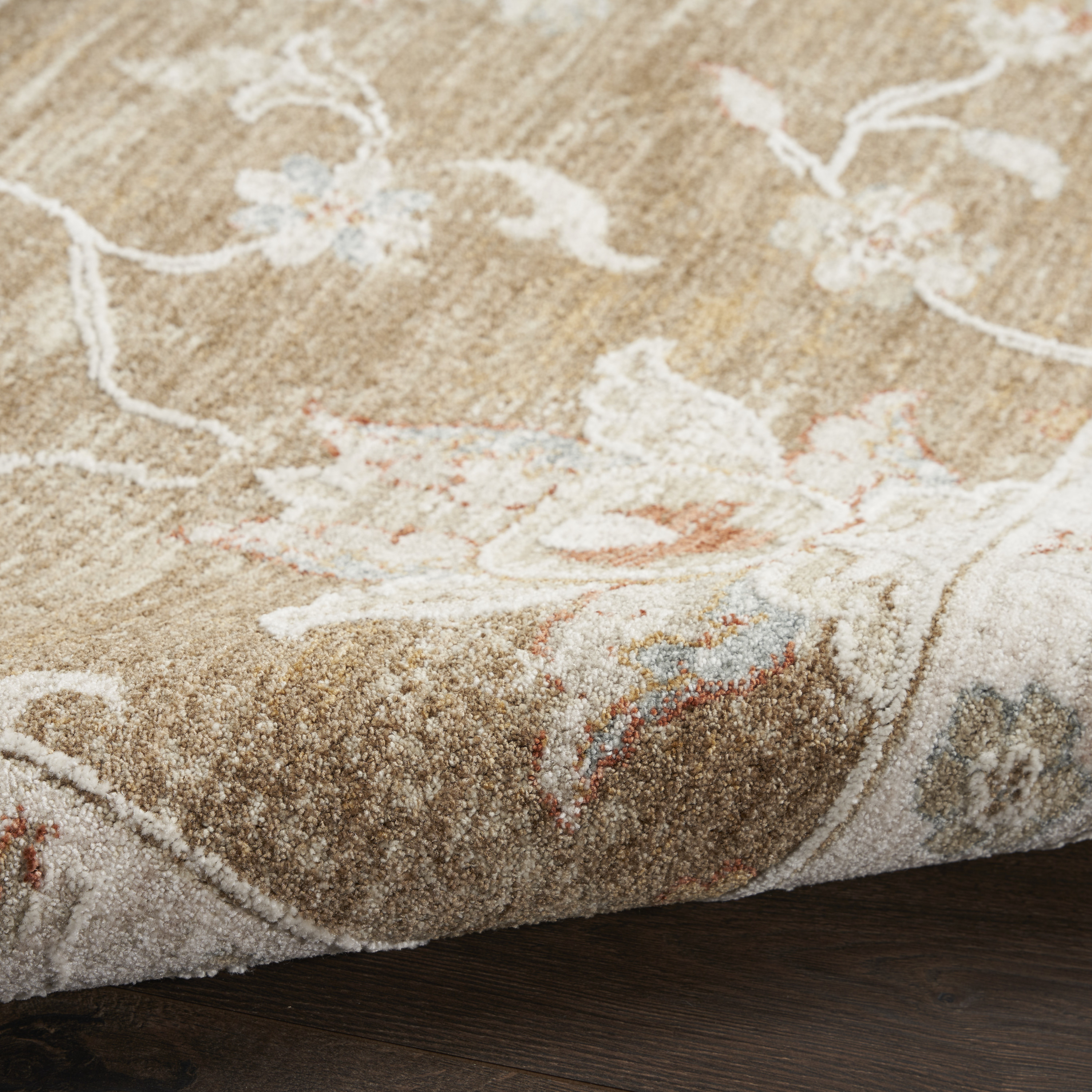 Nourison Infinite 9'3" x 12'7" Mocha Vintage Indoor Rug