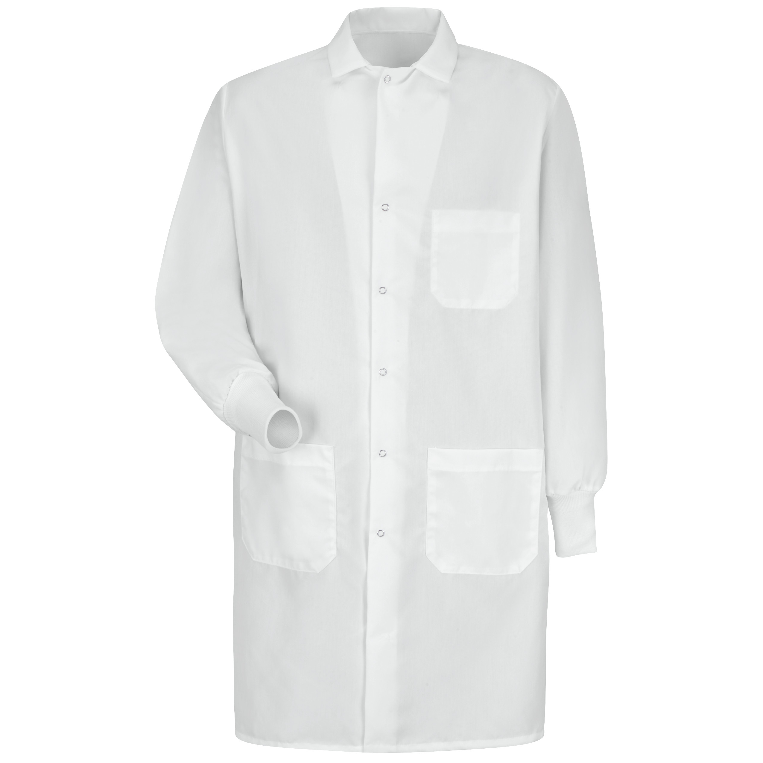 Unisex Specialized Cuffed Lab Coat with Interior Pocket-Red Kap