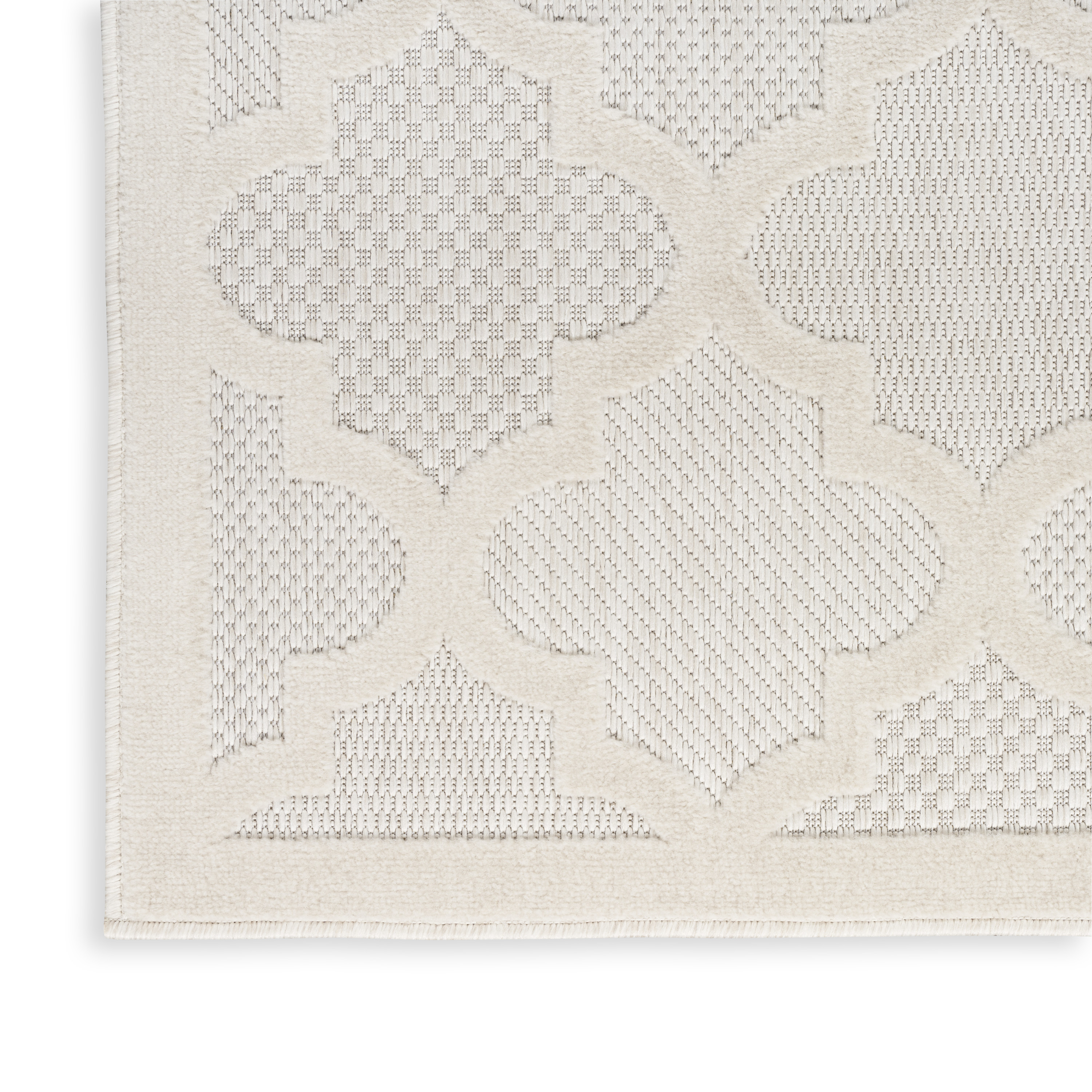 Nourison Easy Care 6' x 9' Ivory White Modern Rug