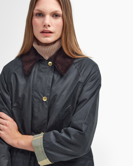Long Beadnell Waxed Jacket