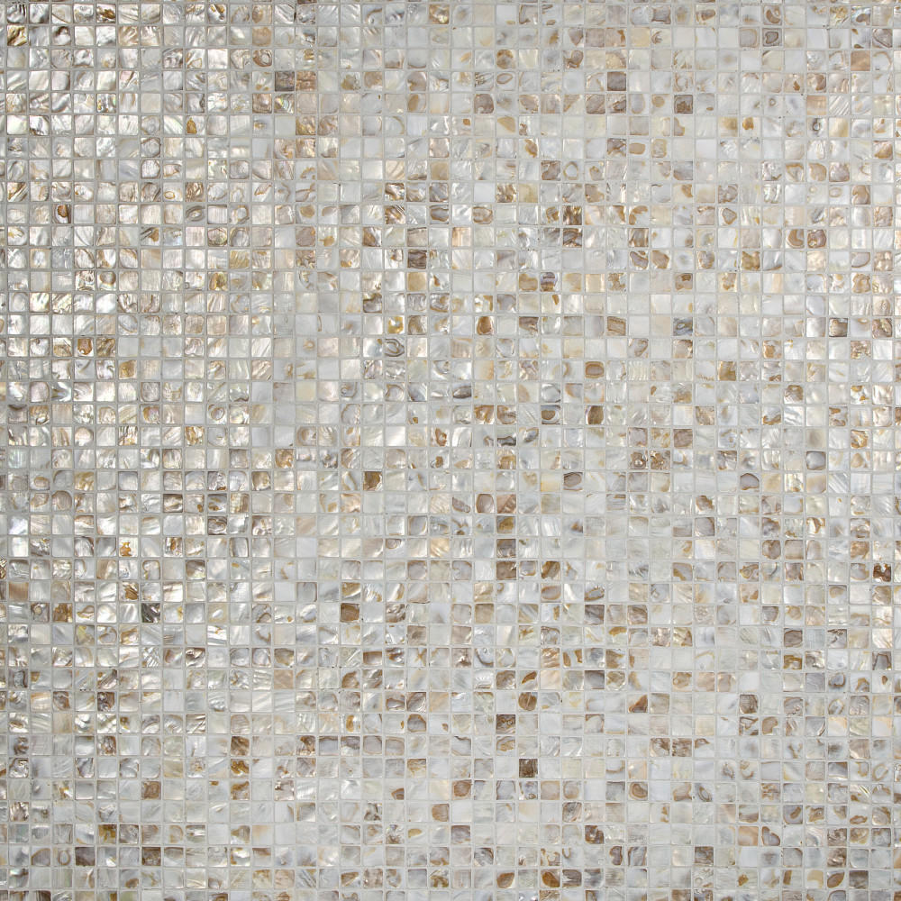 Conchella Square Natural 12 in. x 12 in. Natural Shell Mosaic Tile