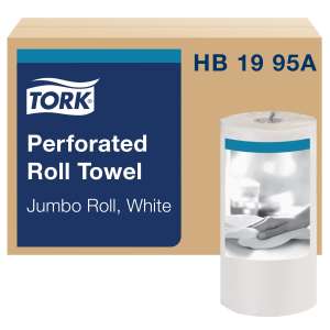 Tork, Perforated, 157.5ft Kitchen Roll Towel, 2 ply, White