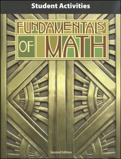 BJU Press Fundamentals of Math Student Activity Manual 2nd Edition