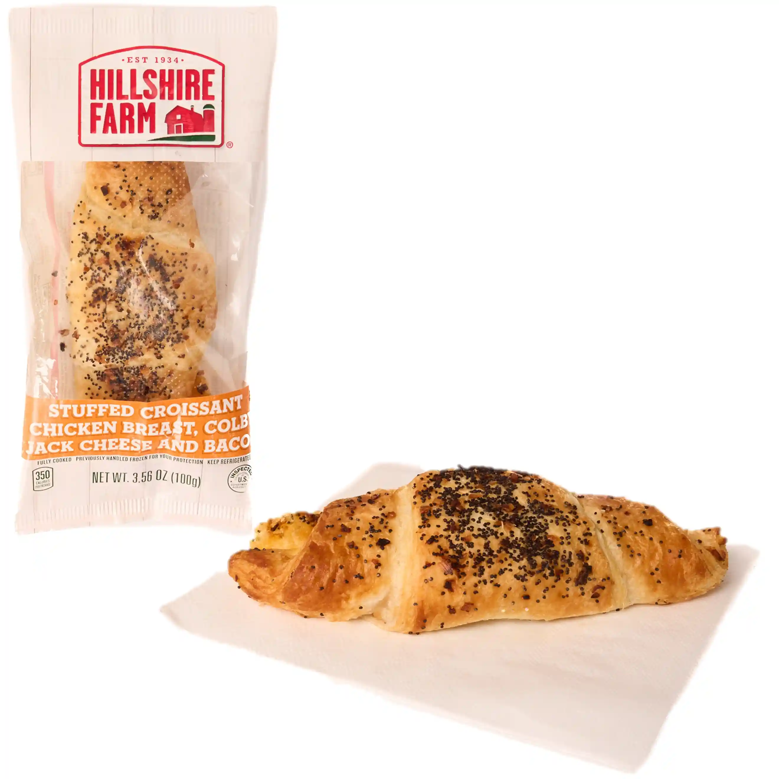 Hillshire Farm® Stuffed Croissant Chicken Breast, Colby Jack Cheese and Bacon _image_1