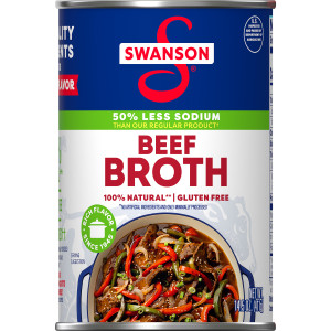 Swanson® 50% Less Sodium Beef Broth