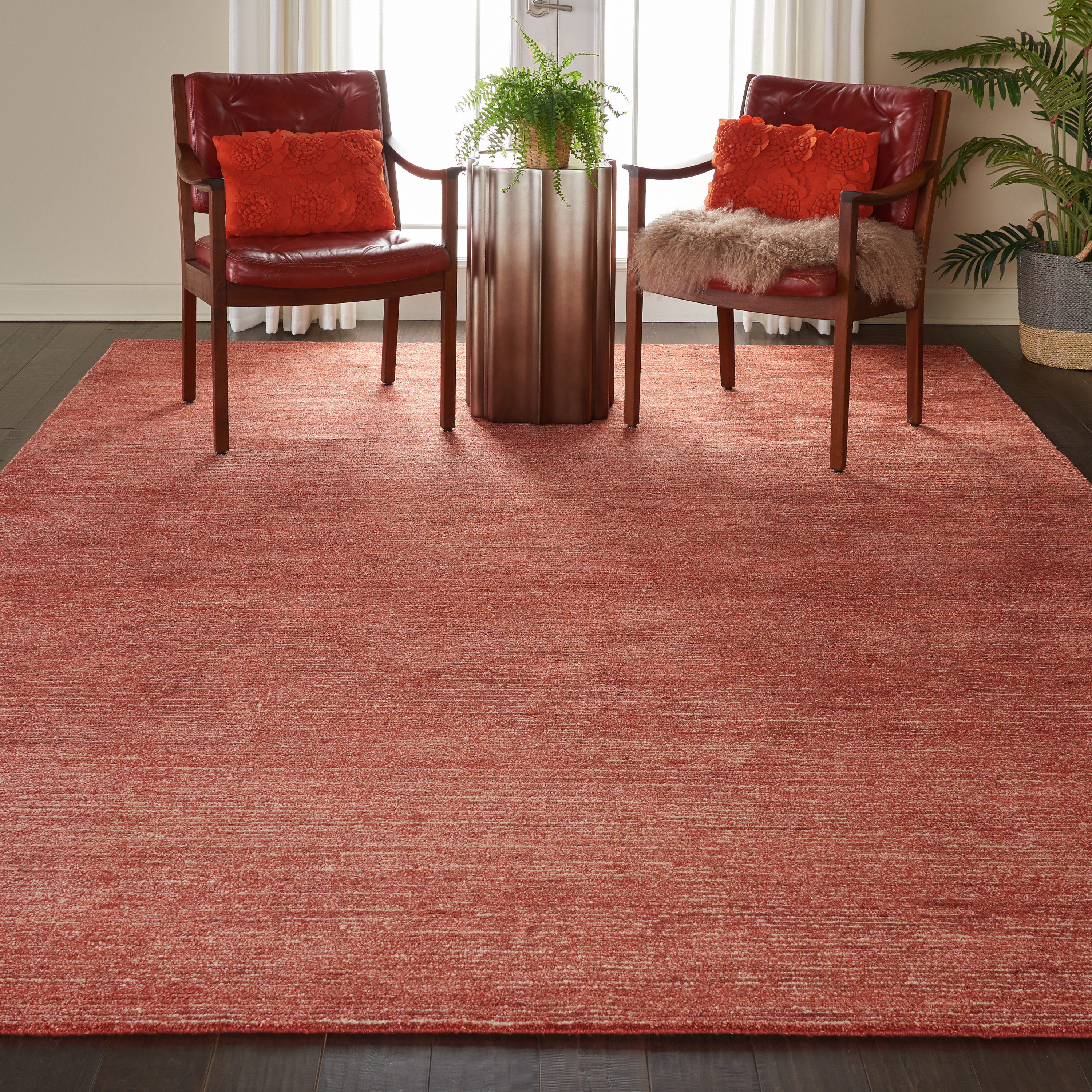 Nourison Weston 9'6" x 13' Brick Modern Indoor Rug