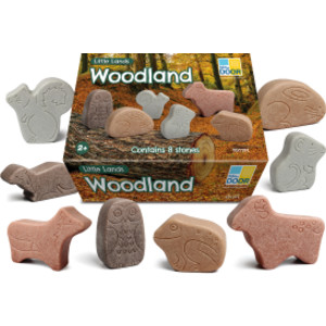 Little Lands &ndash; Woodland, Set of 8 Stone Figures