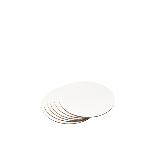 7" Round Waxed Corrugated Cake Board