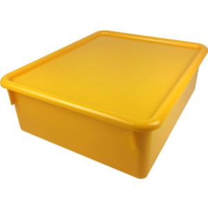 Double Stowaway&reg; Tray with Lid, Yellow