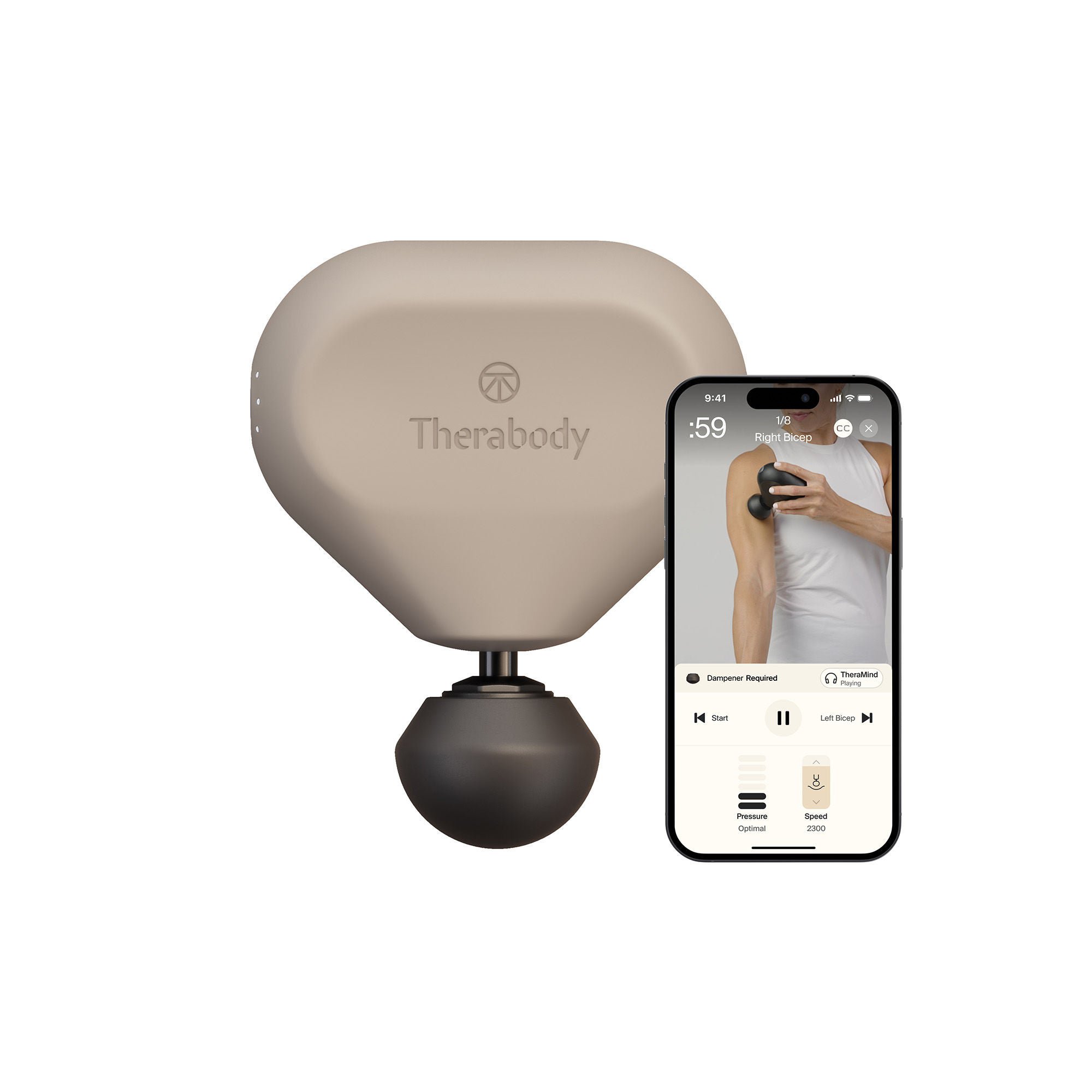 Therabody Theragun Mini Hand-Held Massager, Oat