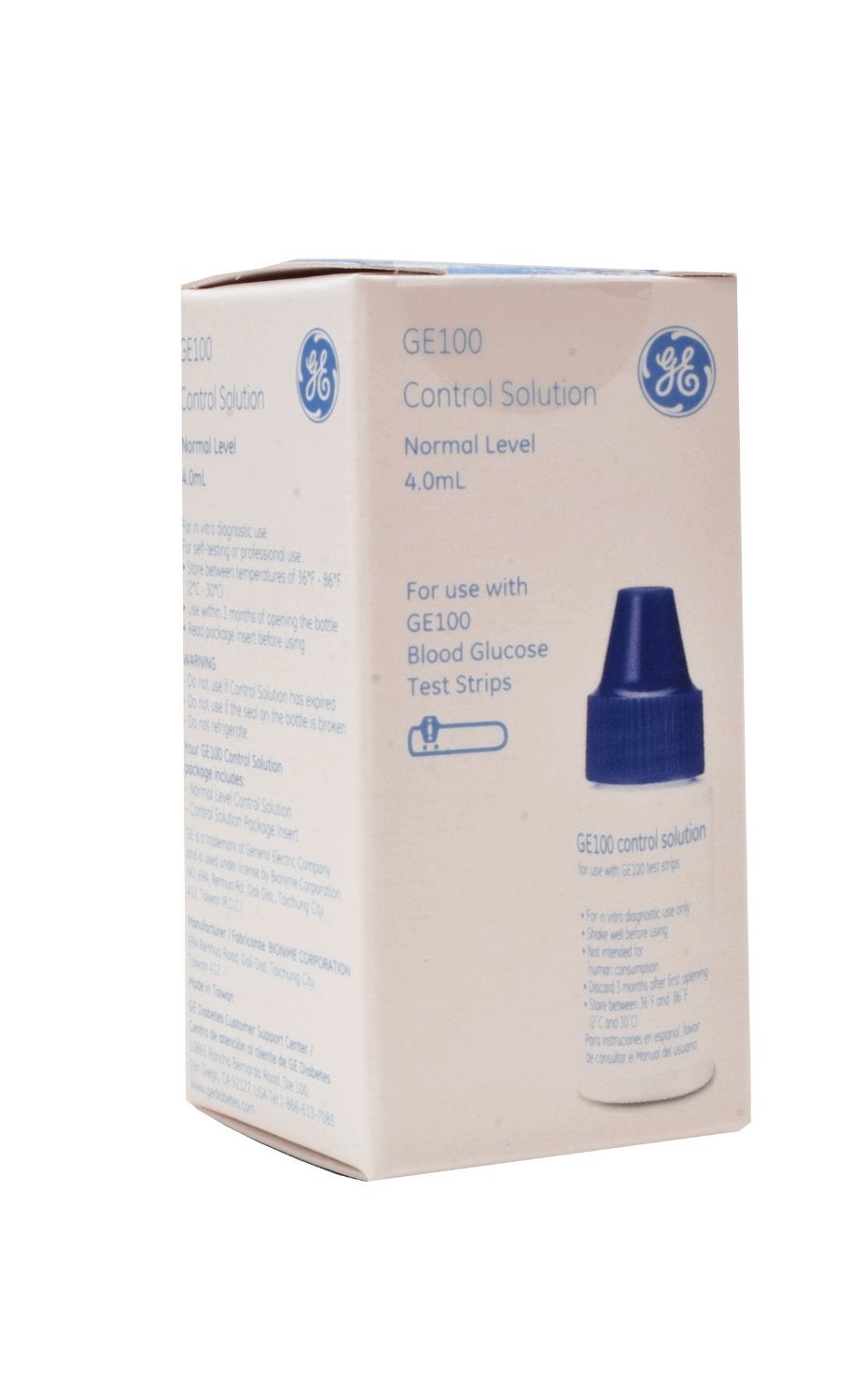 Bionime Blood Glucose Control Solution for use with GE100 Test Strips