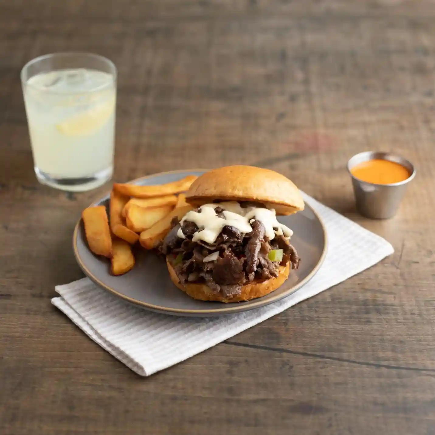 Steak-EZE® Traditional Beef Ribeye Flat Steak, Lightly Marinated, 3 oz_image_2