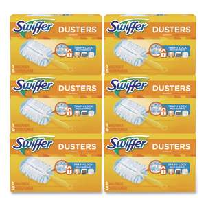 PG11804, Procter & Gamble, Swiffer, Dusters Starter Kit w/ 6" Handle, Fiber, White