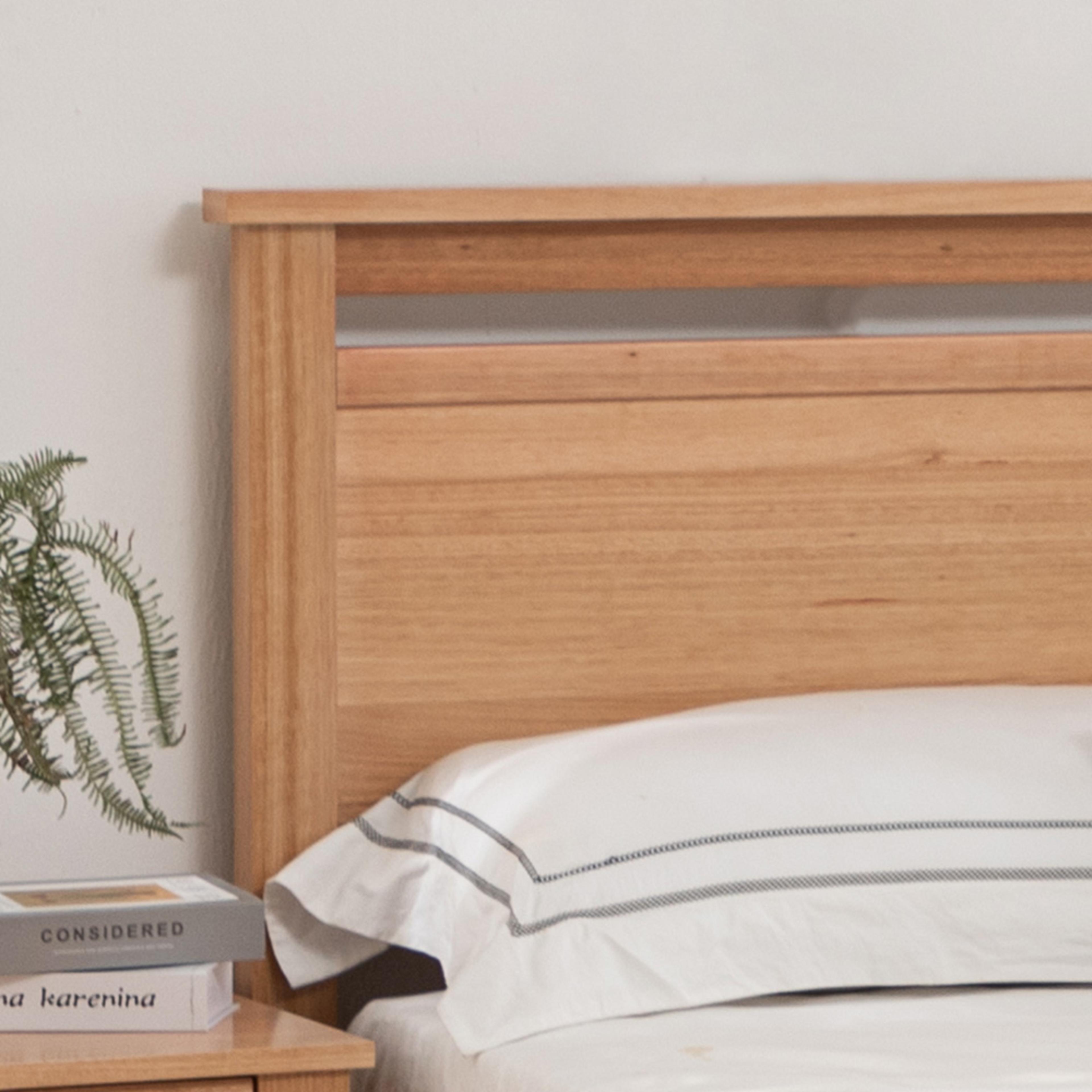 Lifestyle image of the  Portland Bed Frame, Natural from Forty Winks