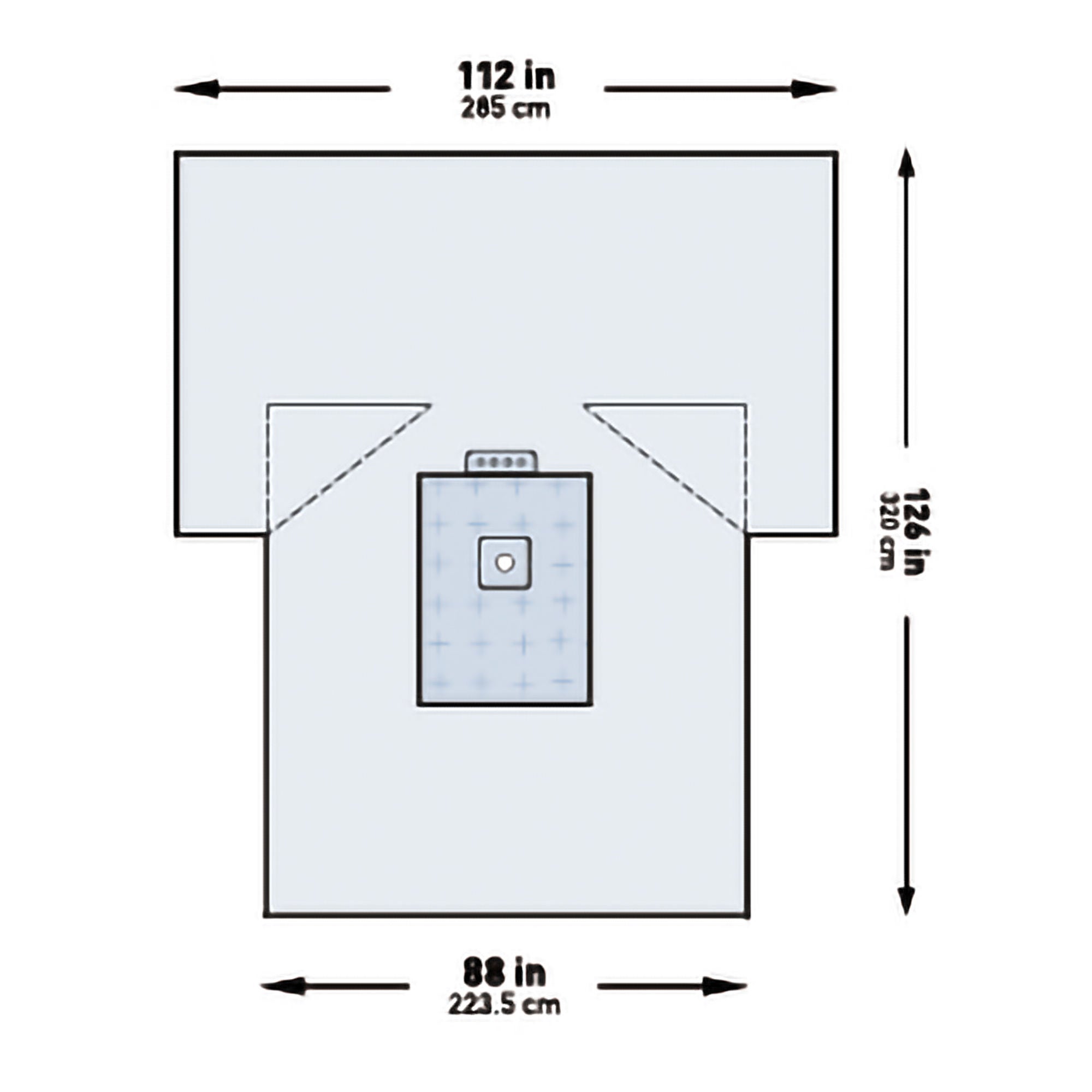 McKesson Sterile Heavy-Duty Lower Extremity Drape, 114 x 88 x 126 Inch