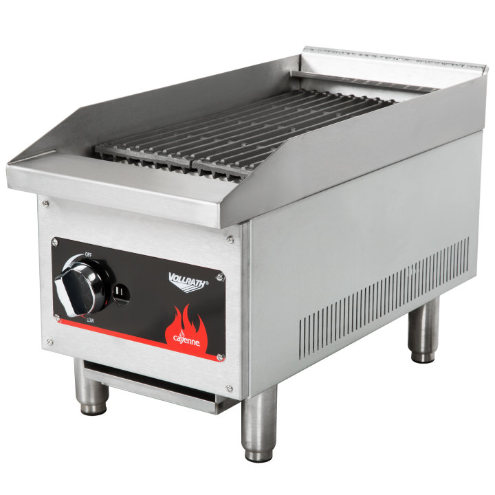 12-inch Cayenne® medium-duty radiant / lava rock charbroiler