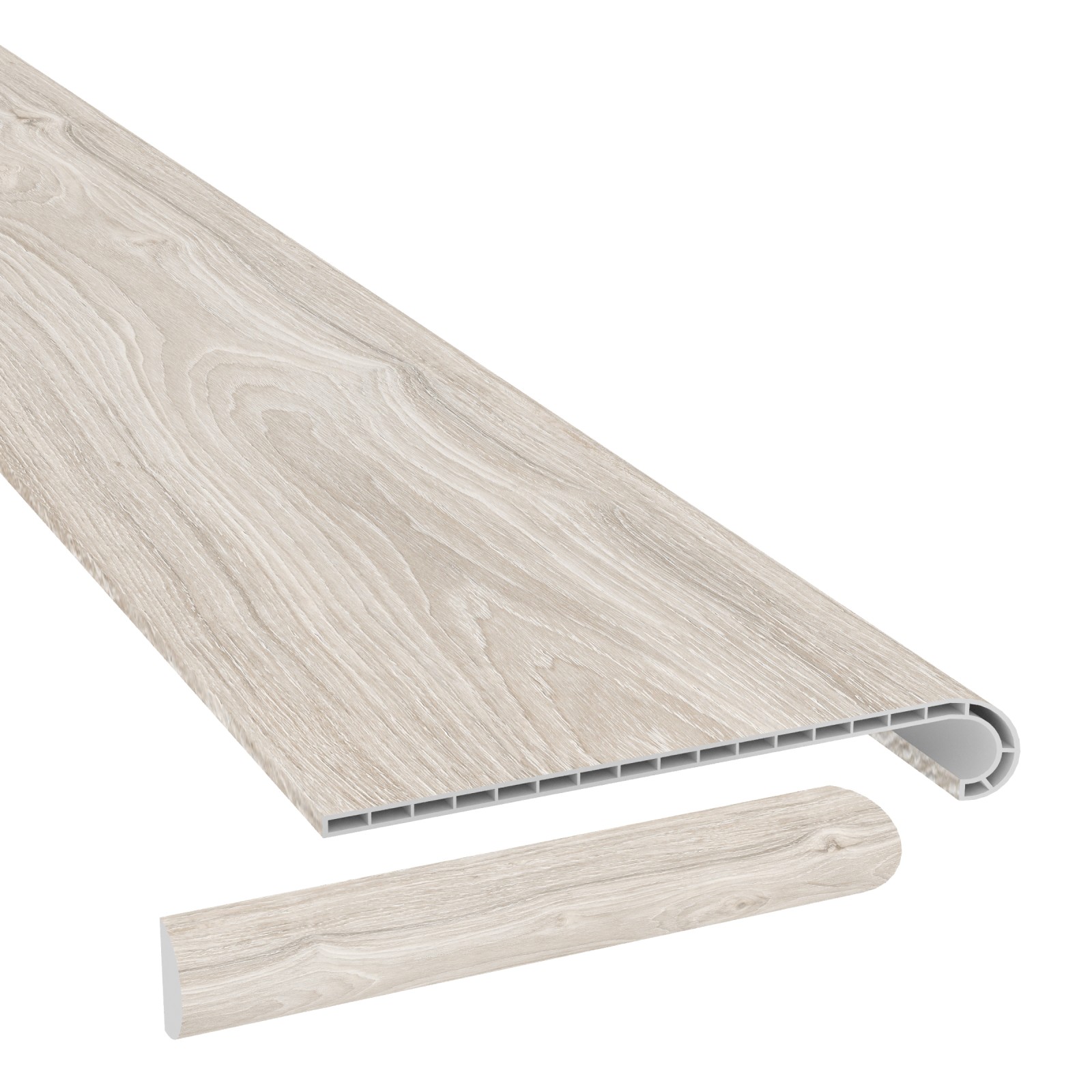 Pacific Plover Laguna Vinyl Stair Tread w/ Cap view 1