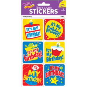 It's My Birthday Tear & Share Stickers&reg;, 30 Count