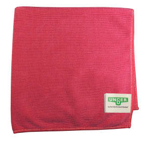 Unger, MicroWipe™ 4000 Heavy Duty, 15"x16", Microfiber, Cloth, Red