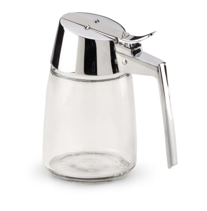 12-ounce Traex® Dripcut® glass server with chrome-plated top